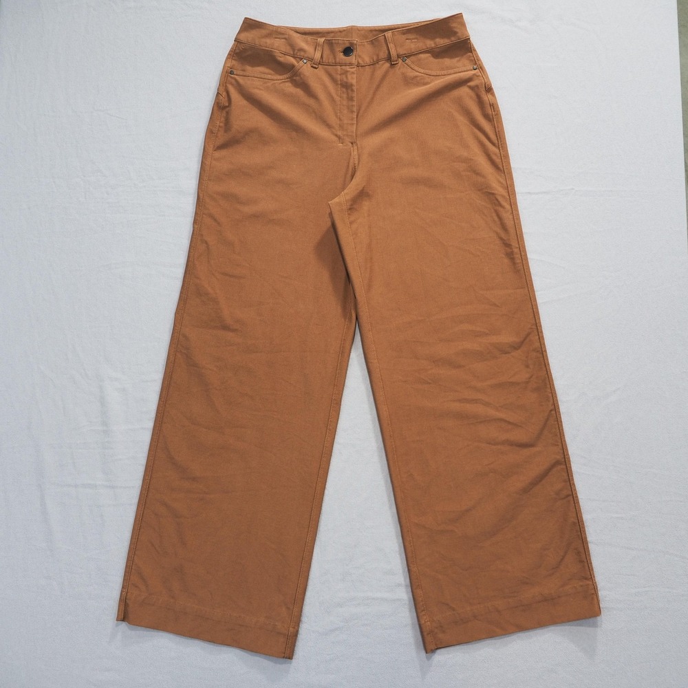 Lululemon Pants Womens 31 Roasted Brown City Sleek Wide Leg Stretch Pockets